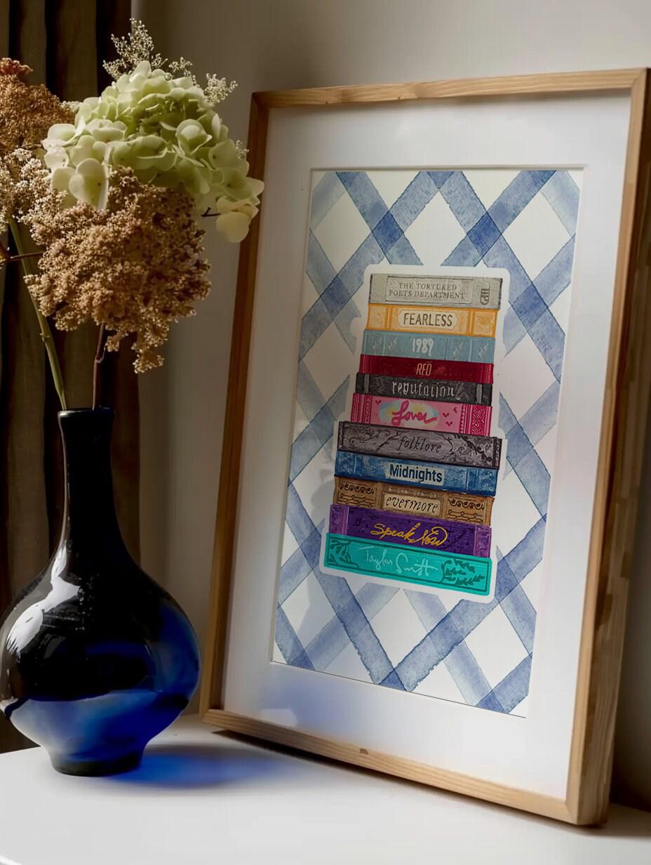 Bookshelf Art Print – Lover & Midnights Swiftie Decor