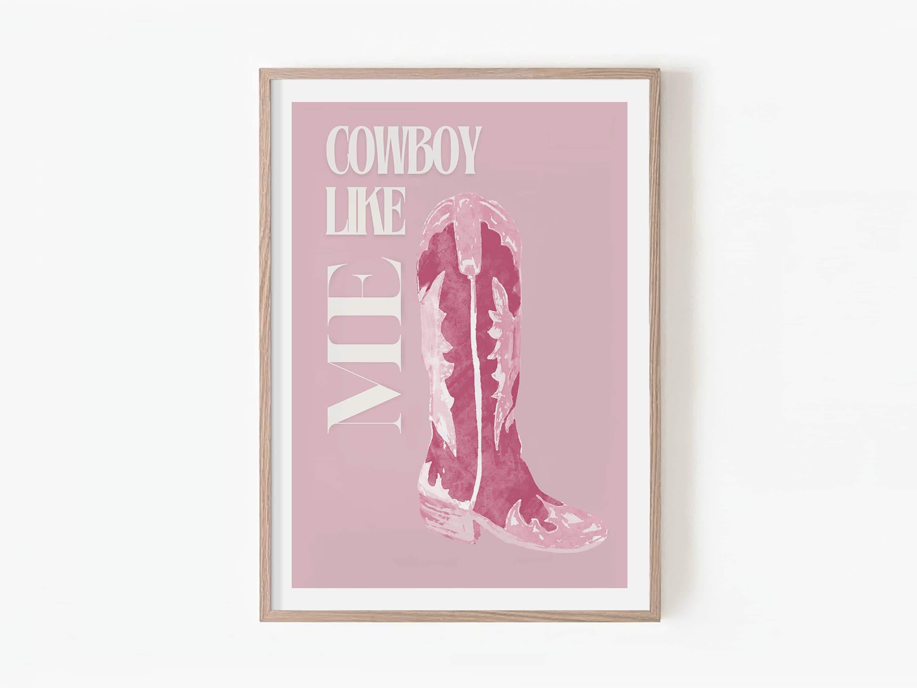 Pink Swiftie Wall Art Set - Lover  Cowboy Decor