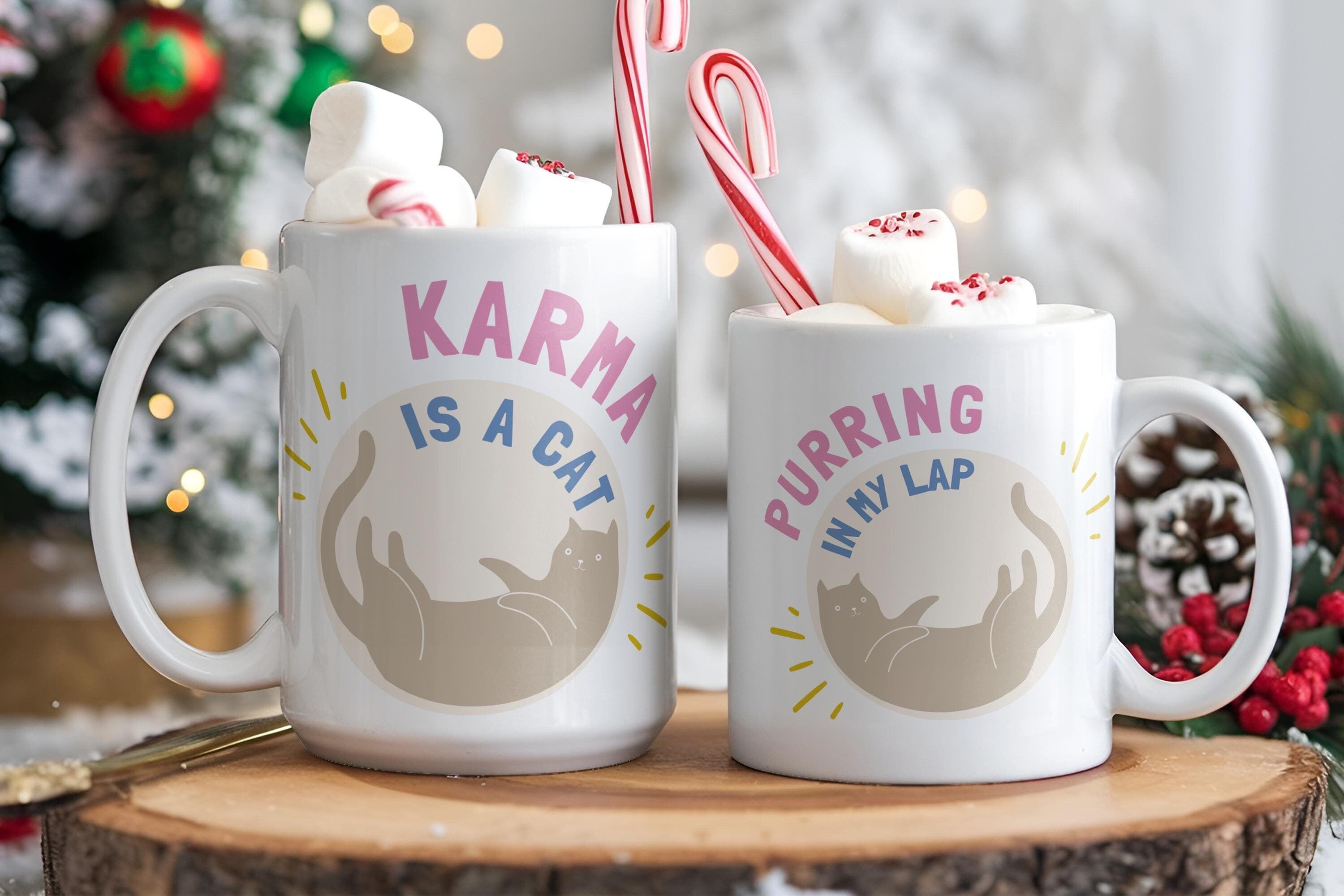 Karma is a Cat Mug - Inspired by 'Karma' from 'Midnights (2022)'