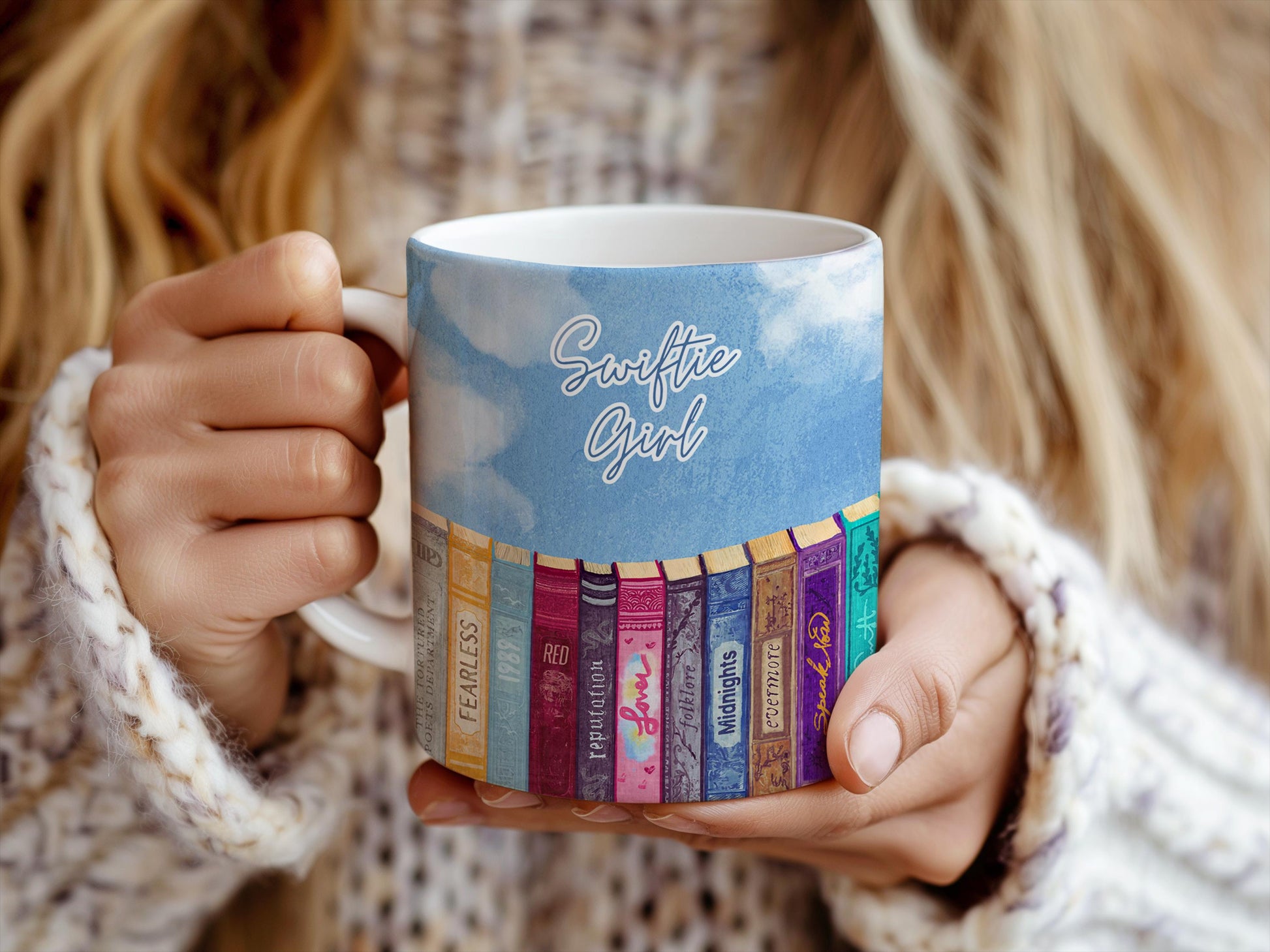 Blue Swiftie Girl Mug - A Must-Have for Swifties