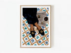 News For Breakfast, whimsical poolside art print by Studio Twinswa