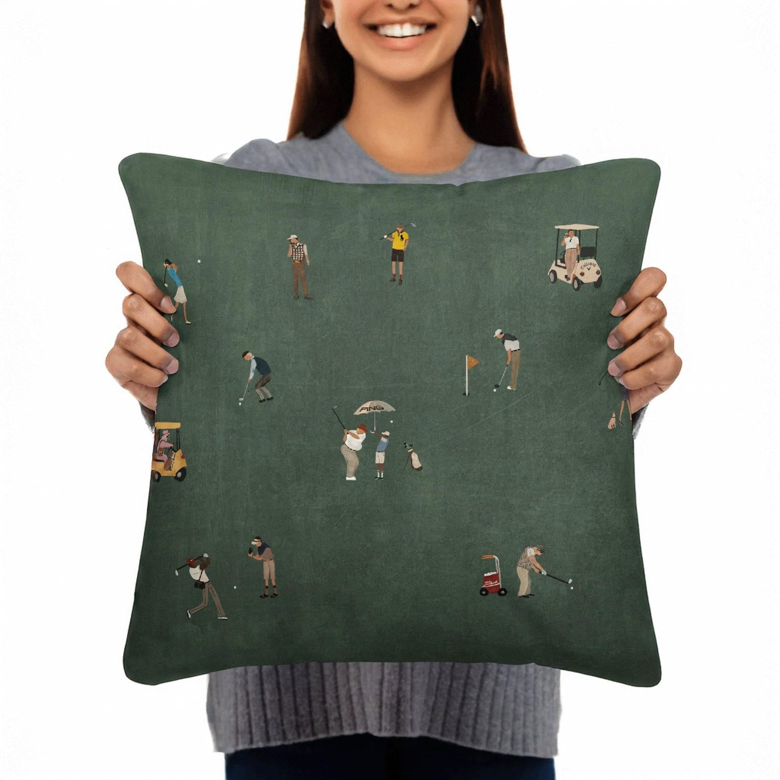 Wolf Of Golf Street Pillow