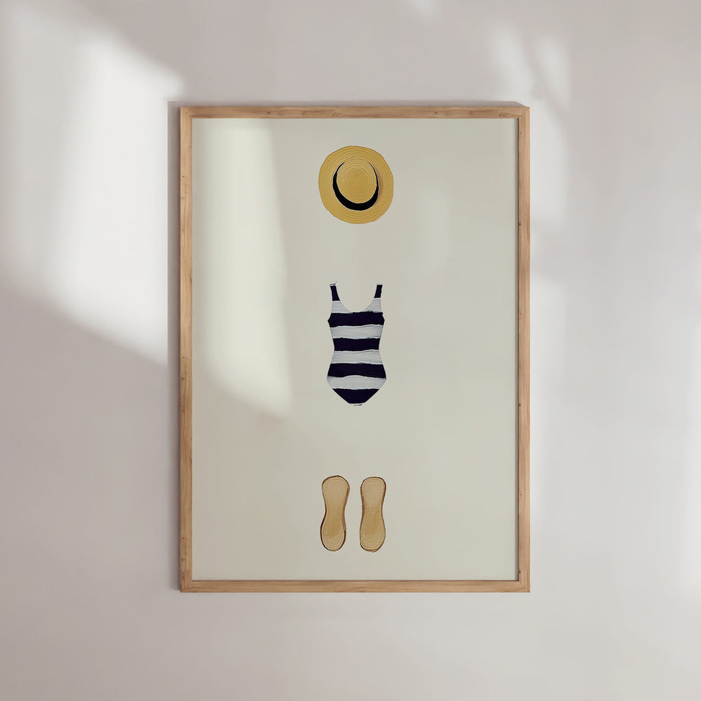 Cute summer print, Beach day art, Minimalist Wall Art, Dorm decor, Blue Art Print, blue wall art, blue wall art, acstract print, digital print, abstract people art, scandinavian art, nordic print, nordic wall art, summer print, beach wall art