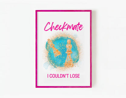 Mastermind print, Checkmate I couldnt lose, white swiftie poster, girl swiftie poster, Taylor gift girl, swiftie gift, housewarming gift