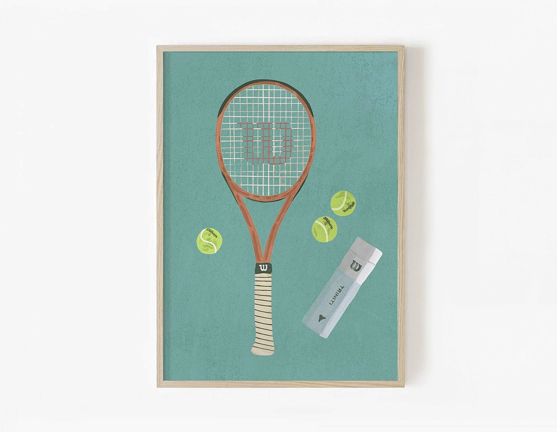 Wilson tennis racket poster