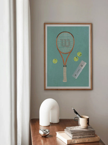 Wilson tennis racket poster