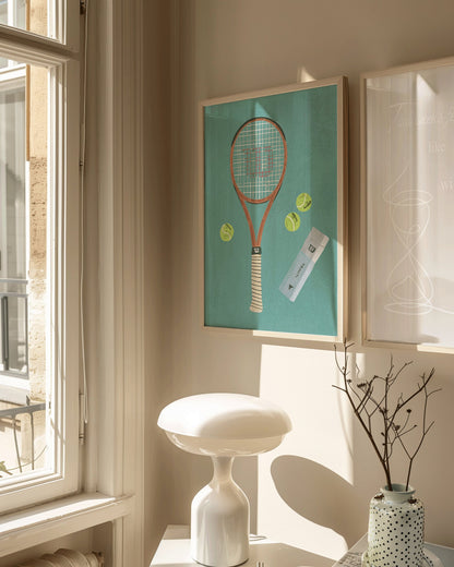 Wilson tennis racket poster