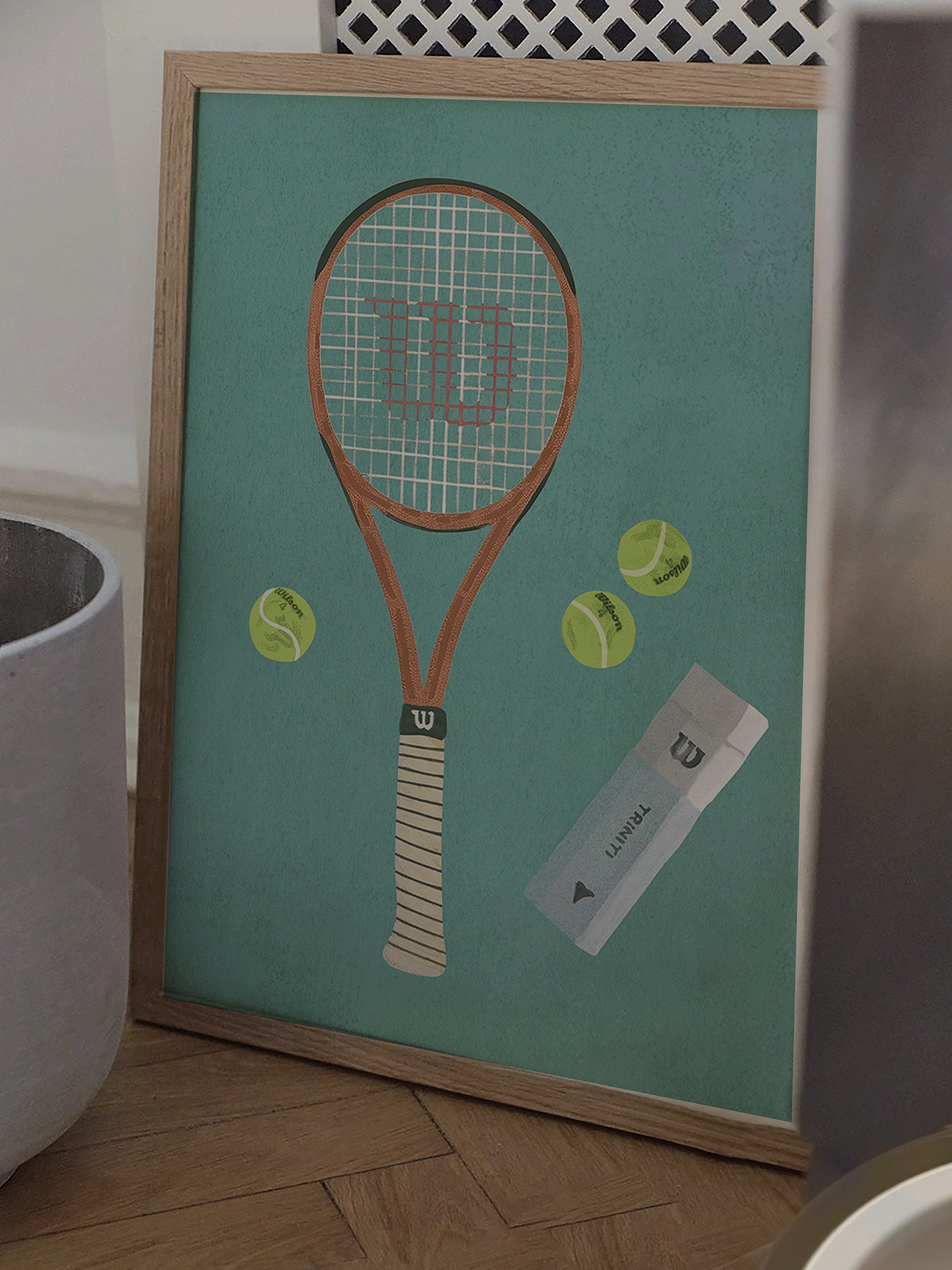 Wilson tennis racket poster