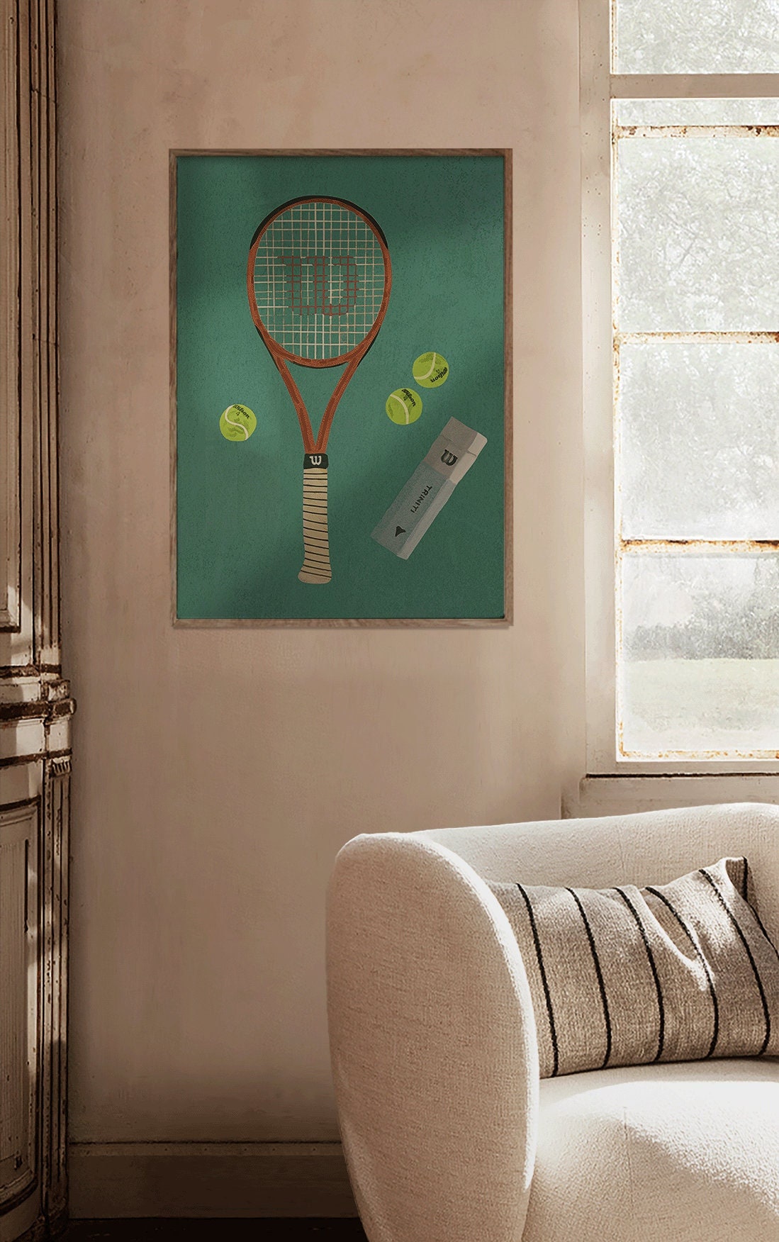 Wilson tennis racket poster