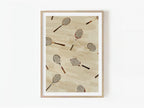 Clay Court Classics, retro tennis court art print by Studio Twinswa