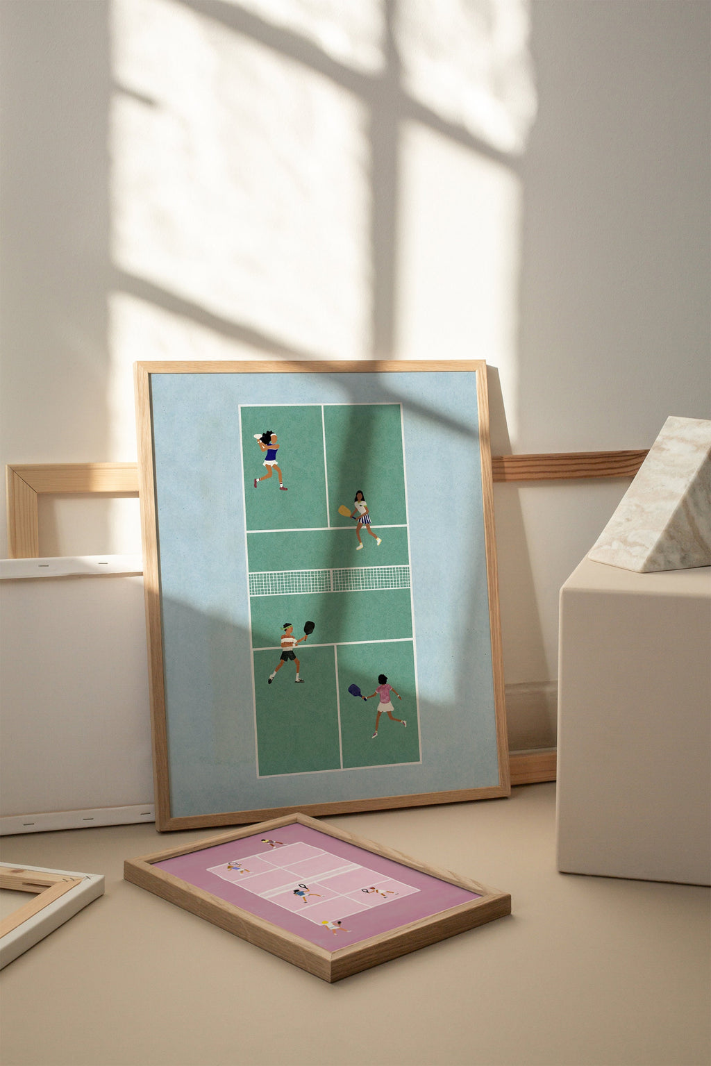 Pickleball I, Scandinavian illustration by Studio Twins