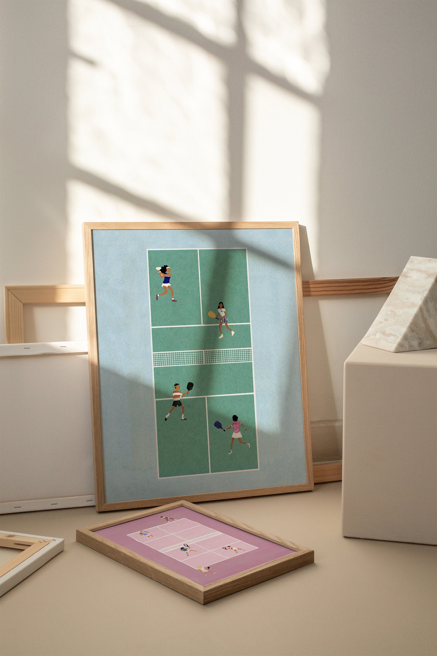 Pickleball I, Scandinavian illustration by Studio Twins