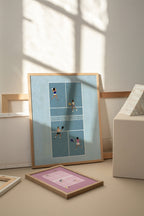 Pickleball Iiii, Scandinavian illustration by Studio Twins