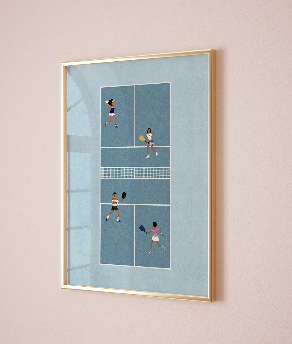 Pickleball Iiii, Scandinavian illustration by Studio Twins