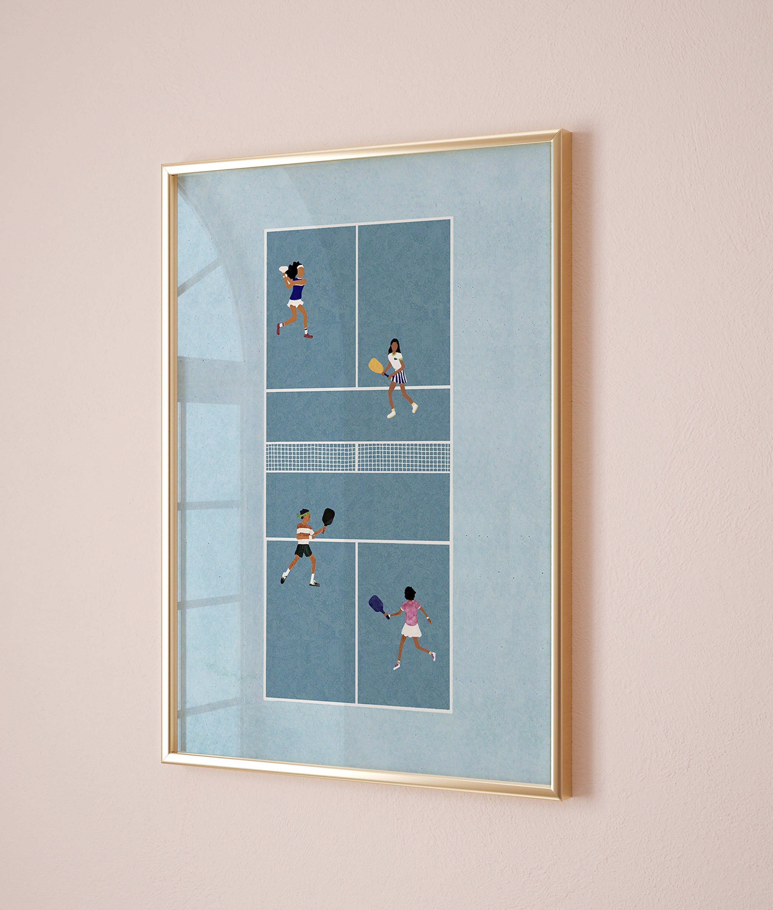 Pickleball Iiii, Scandinavian illustration by Studio Twins