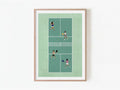 Pickleball Match Iii, Scandinavian illustration by Studio Twins