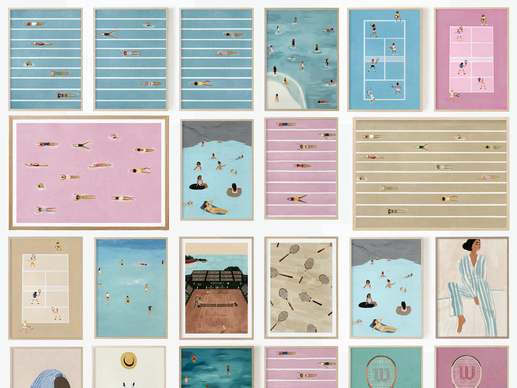 Pickleball Iiii, Scandinavian illustration by Studio Twins