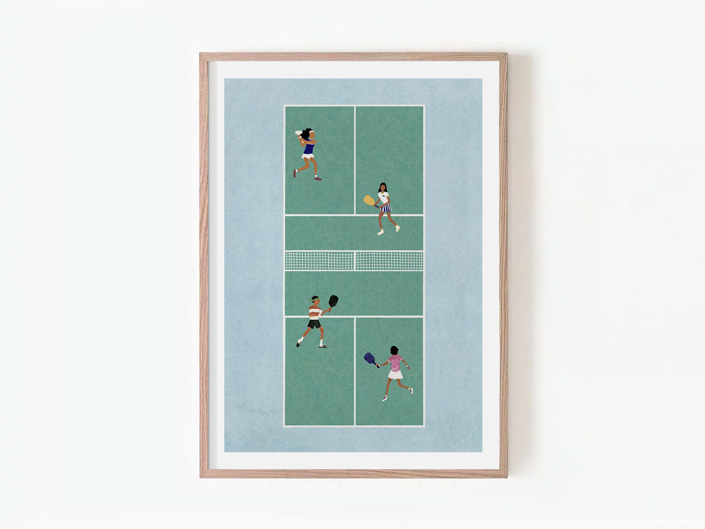 Pickleball I, Scandinavian illustration by Studio Twins