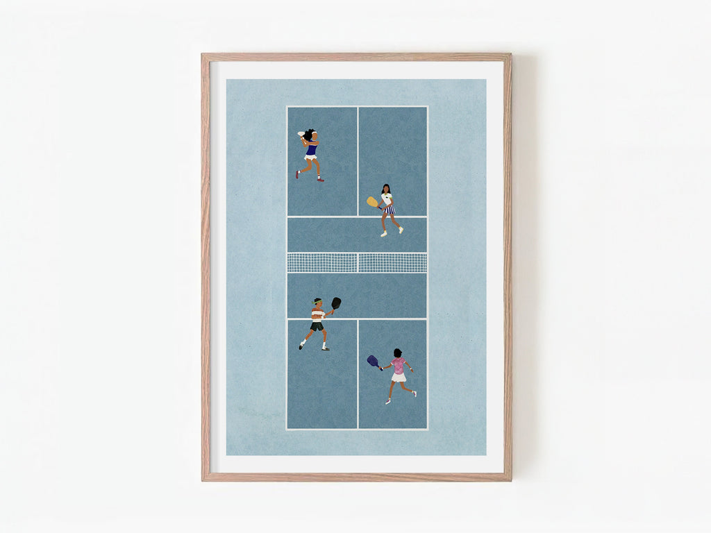 Pickleball Iiii, Scandinavian illustration by Studio Twins