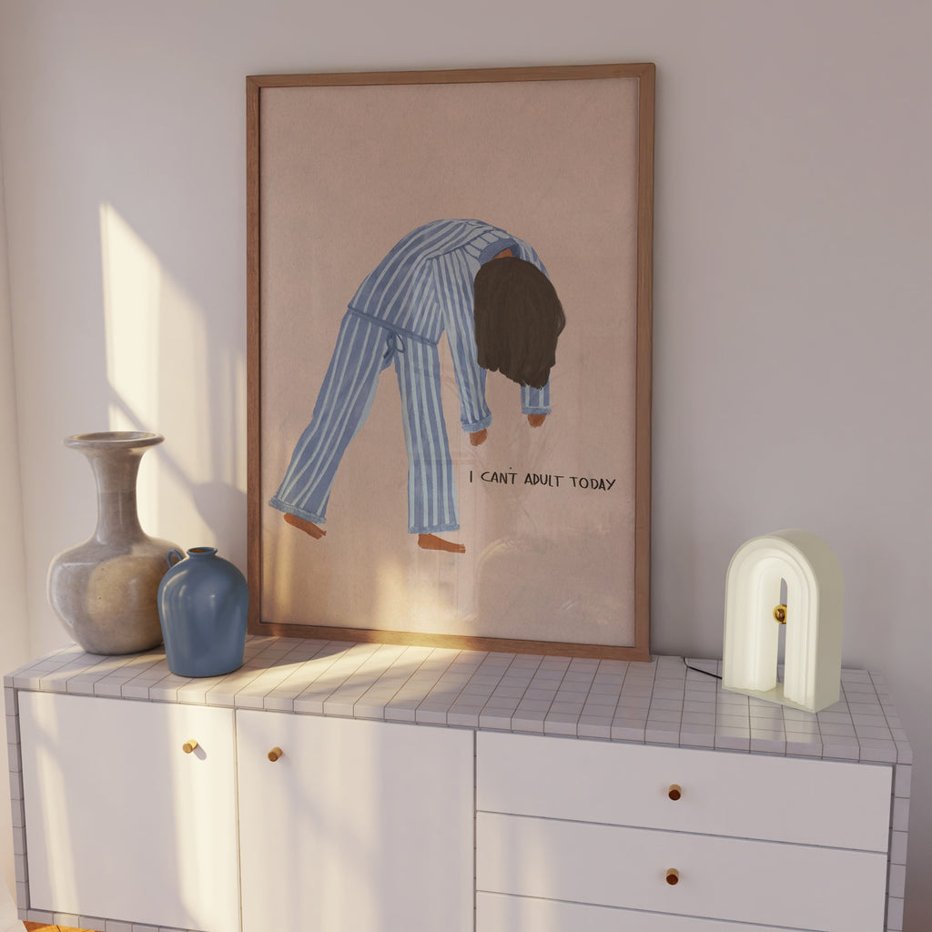 I Can'T Adult Today, Scandinavian illustration by Studio Twins