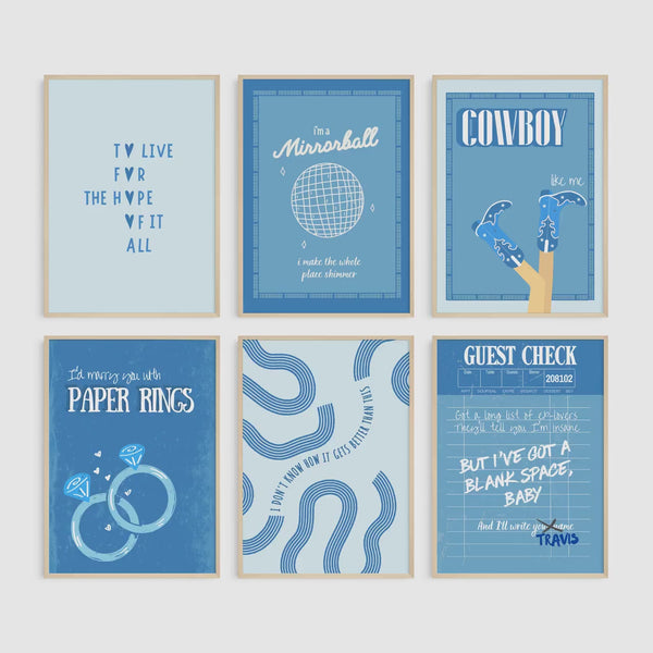 The Brighter Blue Set of 6