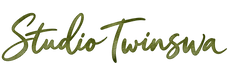 Studio Twinswa olive handwritten logo