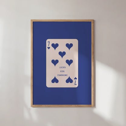 queen hearts of seven in blue, lucky girl syndrome, taylor swift print