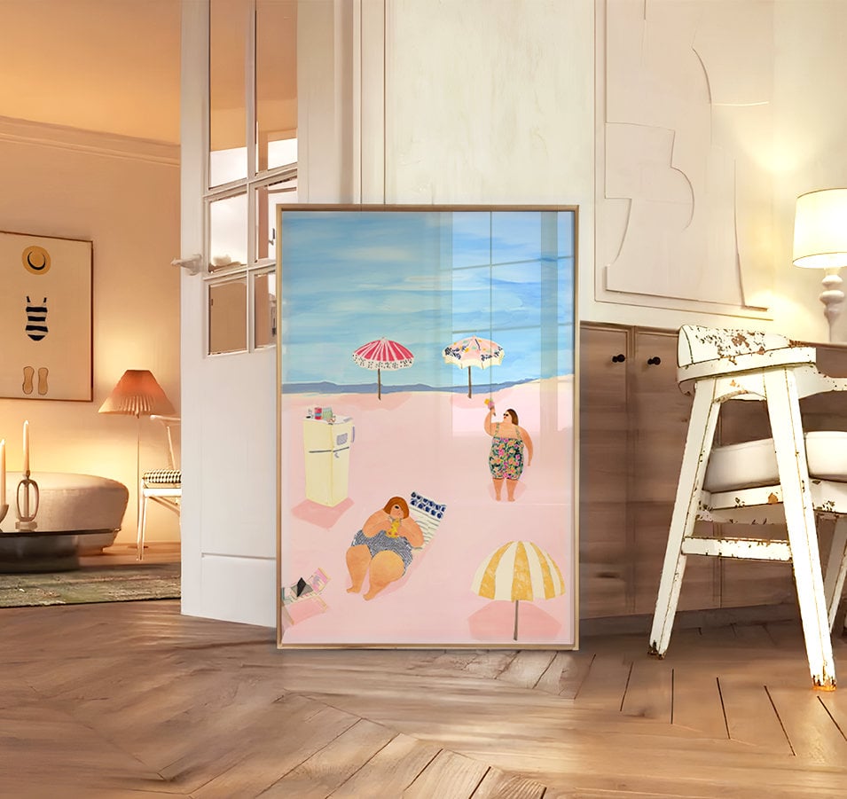 Abstract summer print, Swimming Pool Wall Art, Downloadable Print, Minimalist Wall Decor, Printable Art Print, Ocean print, quirky wall art