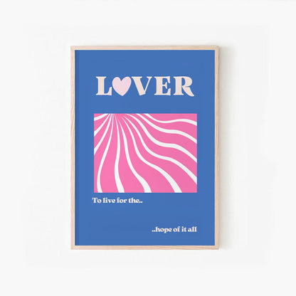 Lover poster, Taylor poster, Taylor gift, Taylor lyrics poster, eras tour gift, swifti gift, gift for swifties, Taylor fan gift, Taylor gift