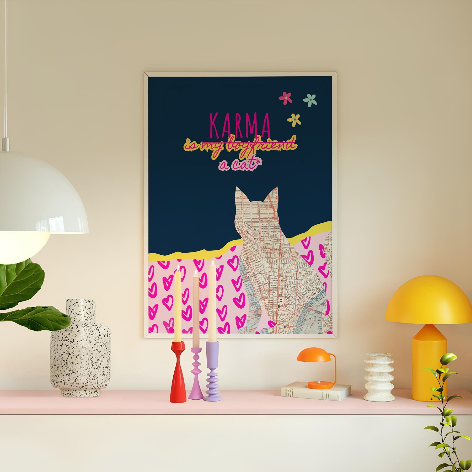 Karma is a cat poster, Karma is my boyfriend poster, Taylor gift, girl gift, Taylor print, Taylor print, girly gift poster, eras tour poster