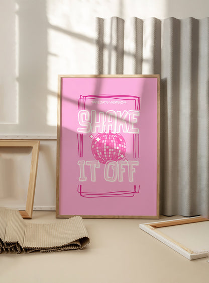 Shake it poster, Shake it poster, pink shake it gift, Taylor gift, gift for her, swifti gift, Taylor shake it poster, Taylor gift, girl gift