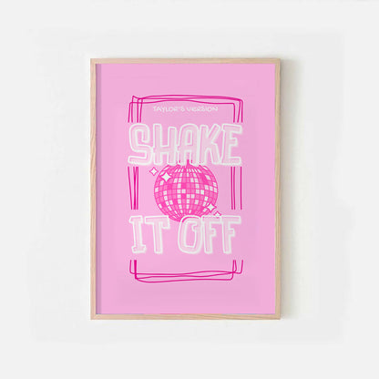 Shake it poster, Shake it poster, pink shake it gift, Taylor gift, gift for her, swifti gift, Taylor shake it poster, Taylor gift, girl gift