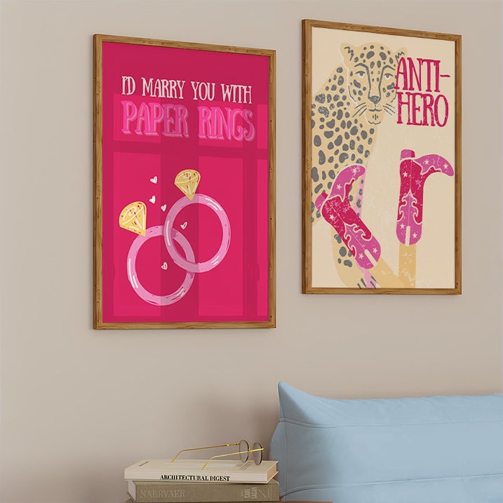 Taylor set of 3, Taylor gift, swiftie-gift, gift for daughter, cruel summer poster, paper rings, eras print, taylor fan art, taylor fan gift