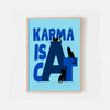 Karma is a cat print, swiftie girl gift, midnights taylor gift, swifties, taylor fan gift, swiftie gift, karma lyrics poster