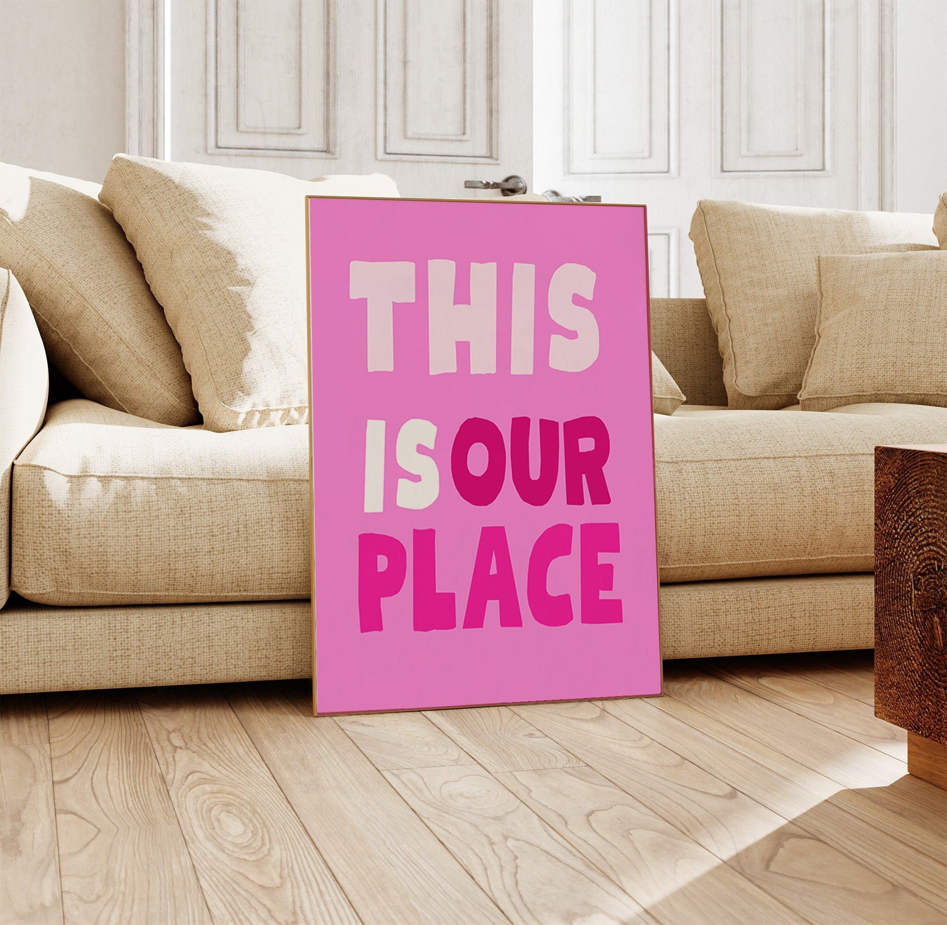 This is our place print, pink this is our place, pink Taylor poster, we make the rules poster, swifti print, eras print, swiftie gift