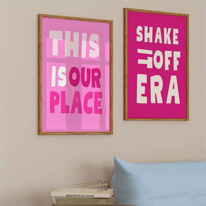 This is our place print, pink this is our place, pink Taylor poster, we make the rules poster, swifti print, eras print, swiftie gift