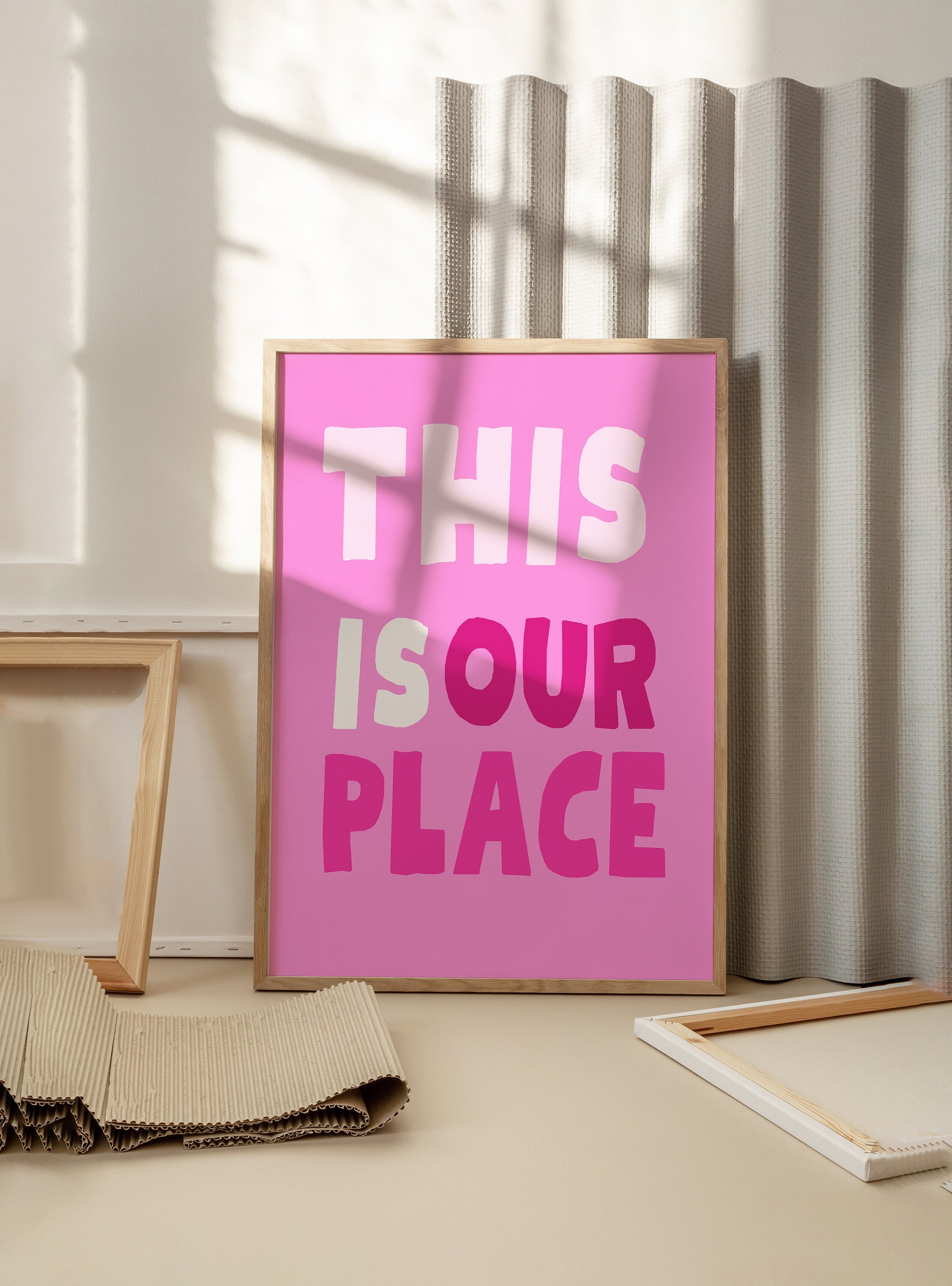 This is our place print, pink this is our place, pink Taylor poster, we make the rules poster, swifti print, eras print, swiftie gift