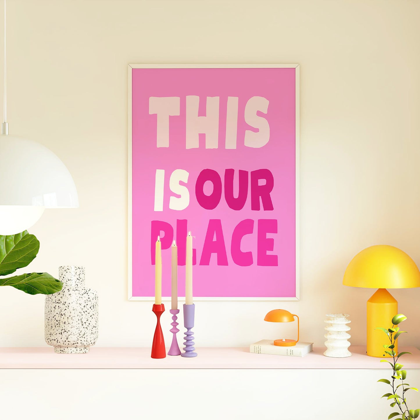 This is our place print, pink this is our place, pink Taylor poster, we make the rules poster, swifti print, eras print, swiftie gift