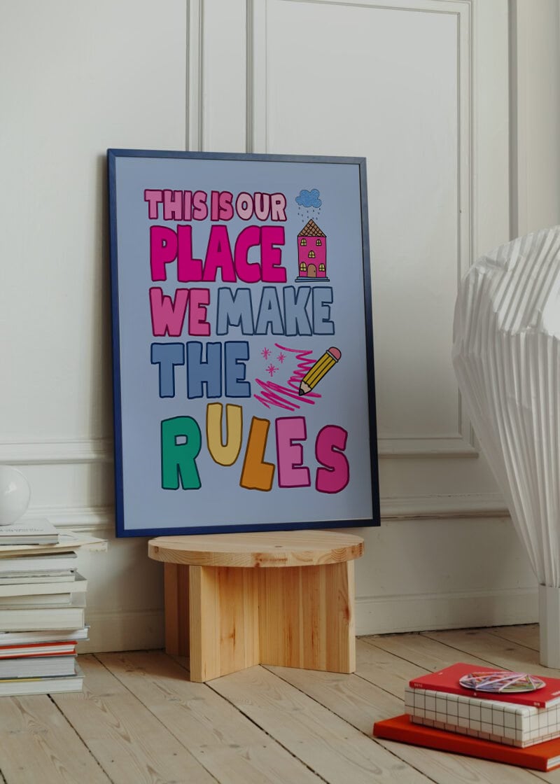 This is our place poster, this is our place we make the rules, blue taylor poster, we make the rules poster, swifti print, eras print