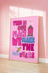 this is our place poster, we make the rules print, taylor song poster, swiftie gift, taylor poster, taylor lyric print, taylor gift, swiftie