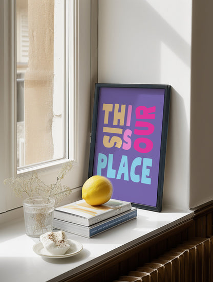 This is our place poster, Taylor poster, we make the rules poster, swifti print, eras print, swifti gift, Taylor print, swiftie-gift