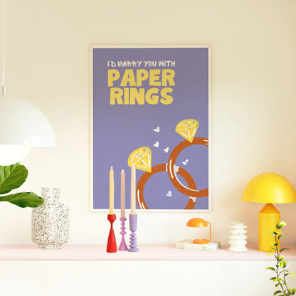 paper rings print, taylor kids poster, Taylor gift, gift for her, purple taylor print, girl gift, Taylor print, Taylor fan gift