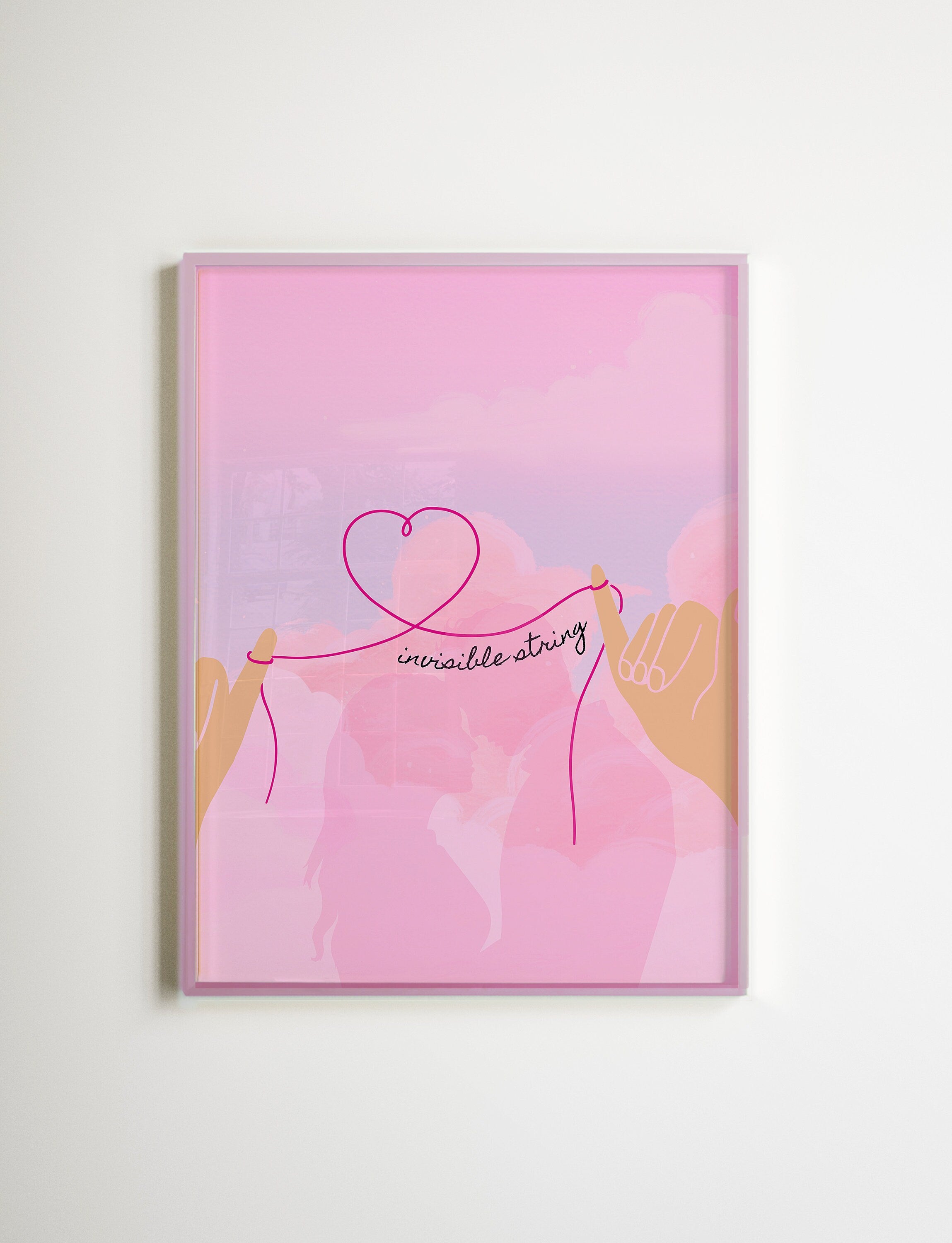 invisble string print, taylor fan gift, pink lover print, Taylor gift, gift for her, taylor print, Taylor print, swiftie gift, eras gift